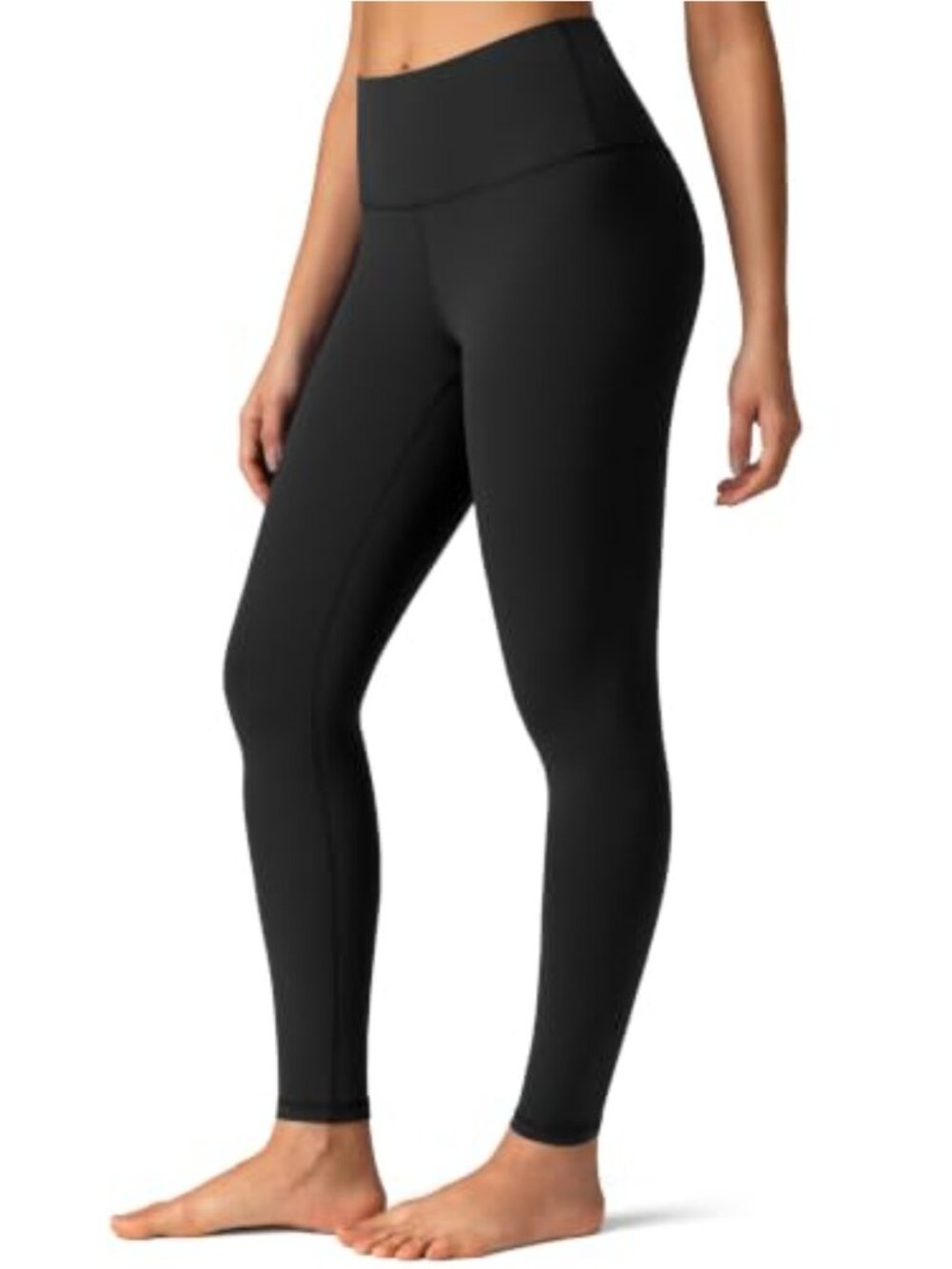 High Waisted Workout Leggings 25" Inseam Yoga Pants 7/8 Length